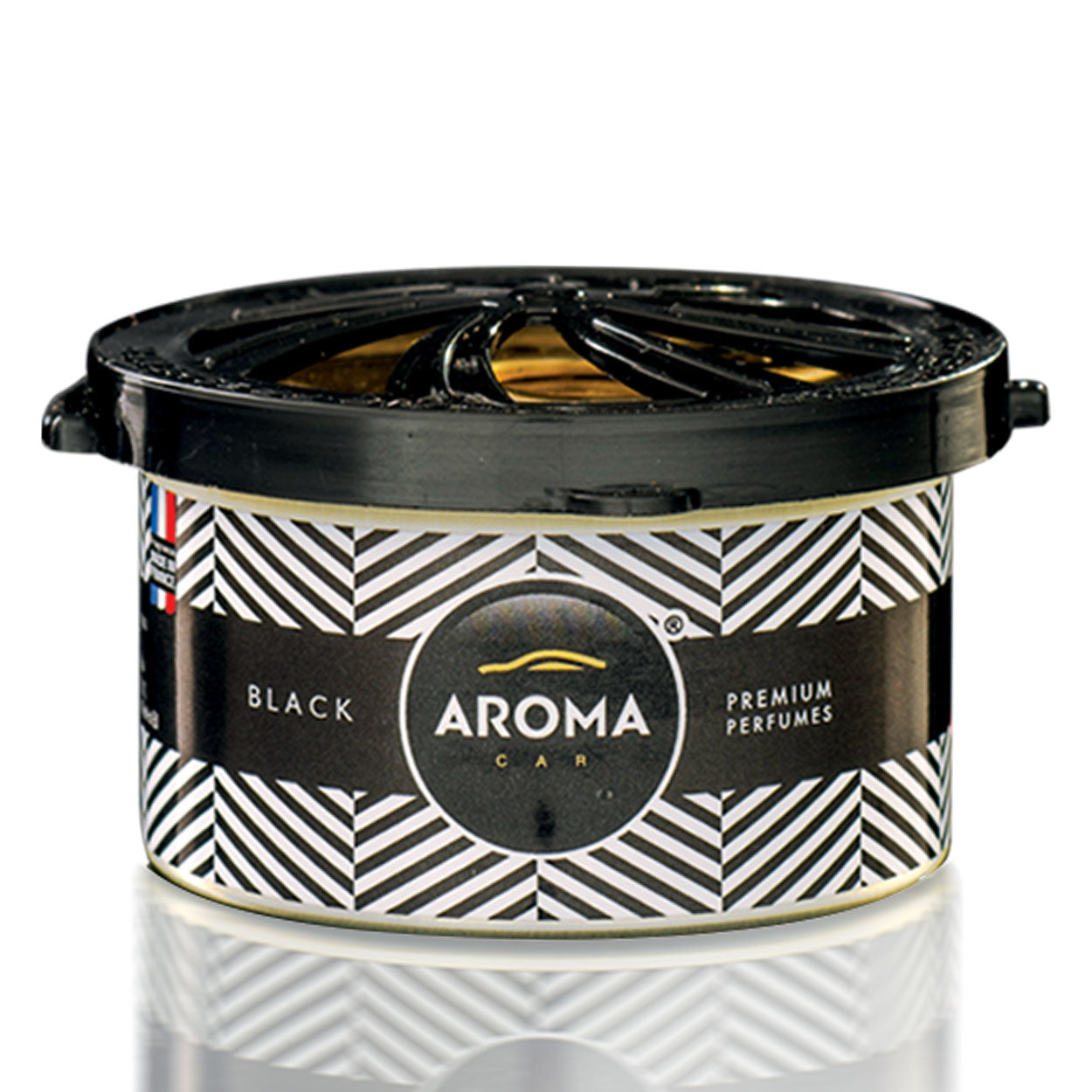 Aroma Car Prestige Organic Black Auto-Lufterfrischer in schwarzer Dose