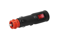 Zigarettenanzünder-Stecker mit Schalter für EURO/DIN 12/24 V und 5 A