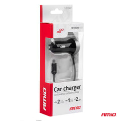 USB-Autoladegerät fürs Auto mit 2 x 1,2 A oder 1 x 2,4 A