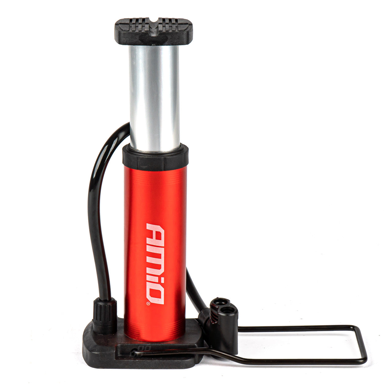 Mini fodpumpe med dobbelt ventilhoved