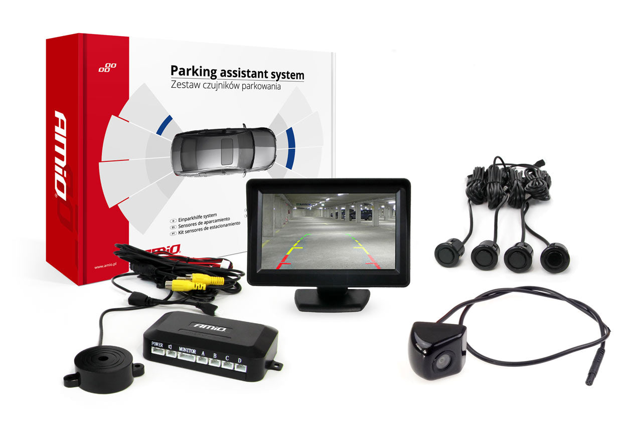 Parkassistenzsystem mit TFT01-Display und Parksensoren
