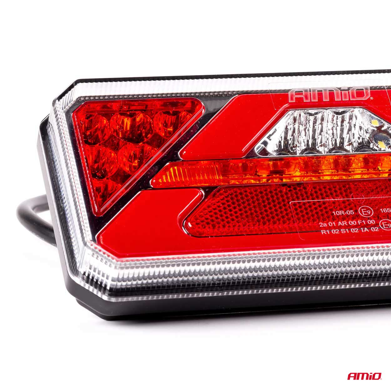 Kombineret LED-baglygte set fra siden