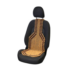 Carpoint Sitzauflage mit Holzkugeln Classic 126x39 cm 