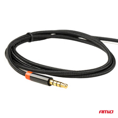Nylongeflochtenes AUX-Kabel in Schwarz
