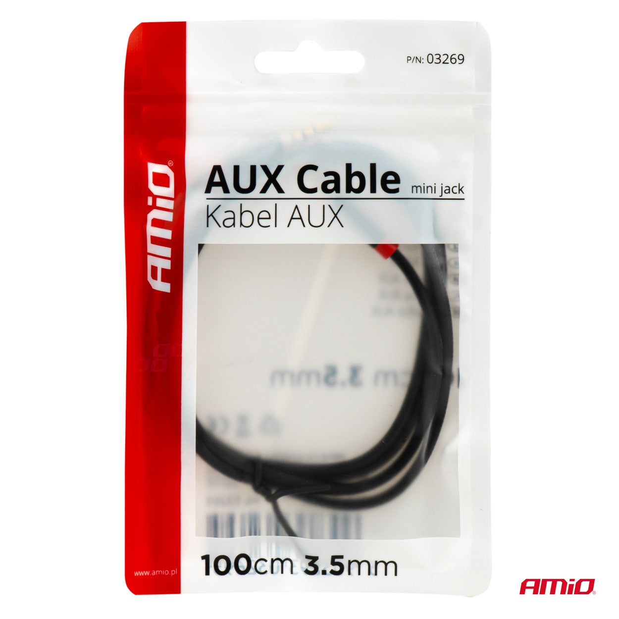 AUX-Kabel mit Mini-Klinke für analogen Stereoton