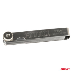 Bladmåler med måleblade fra 0,02 til 1,00 mm