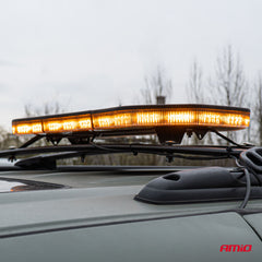 LED advarselslygtebar set fra siden
