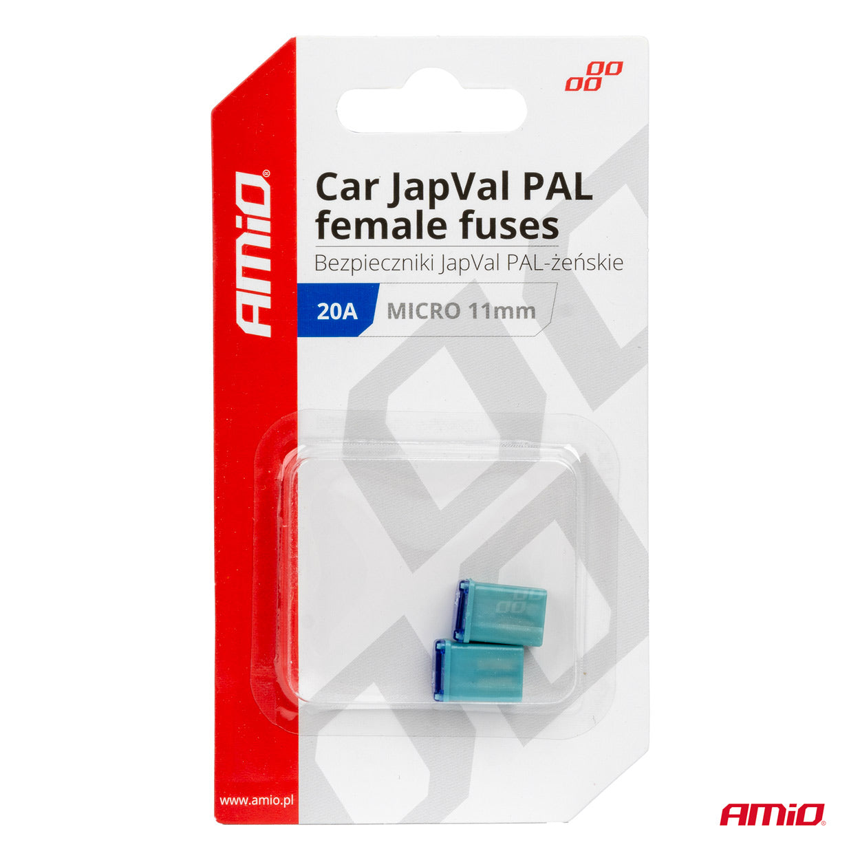 Pakke med 2 JAPVAL PAL female micro-sikringer