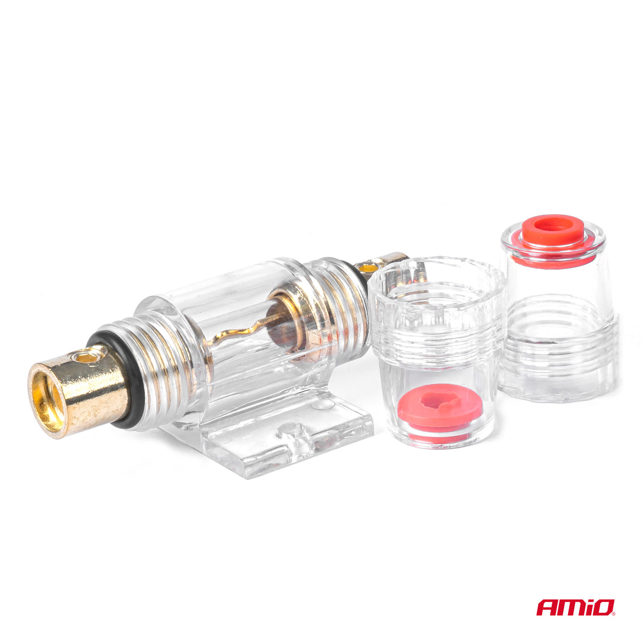 AGU sikringsholder med guldbelagte kobberkontakter