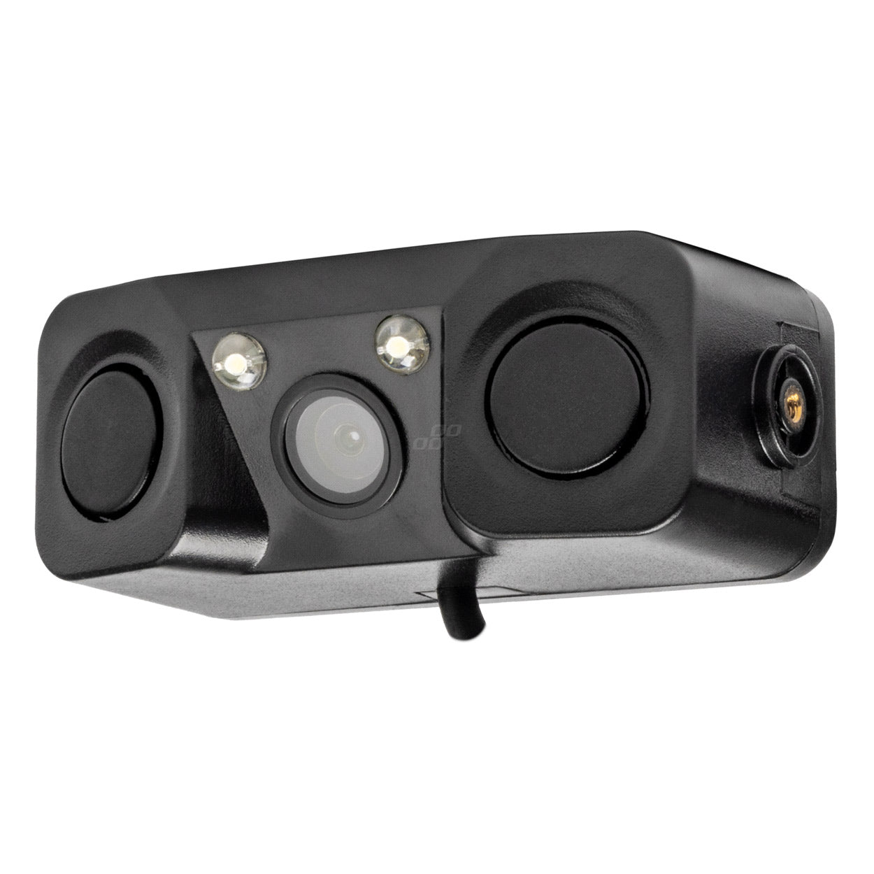 Sort HD-602 bakkamera med LED og parkeringssensor