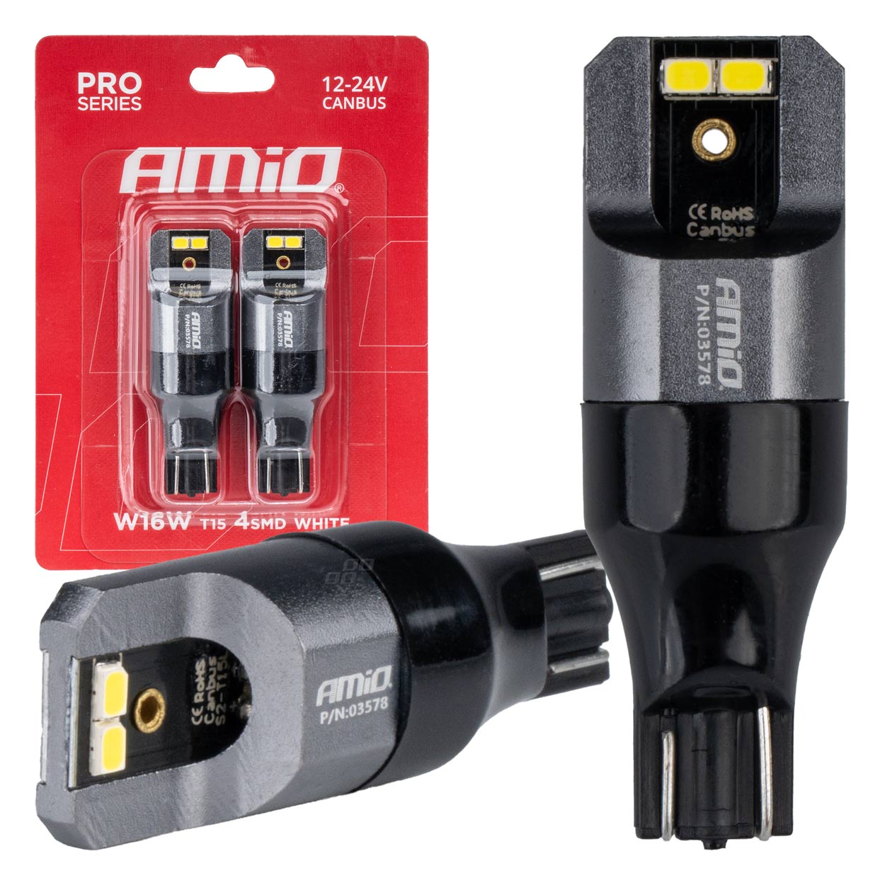 LED W16W T15 CANBUS-Lampen mit weißem Licht