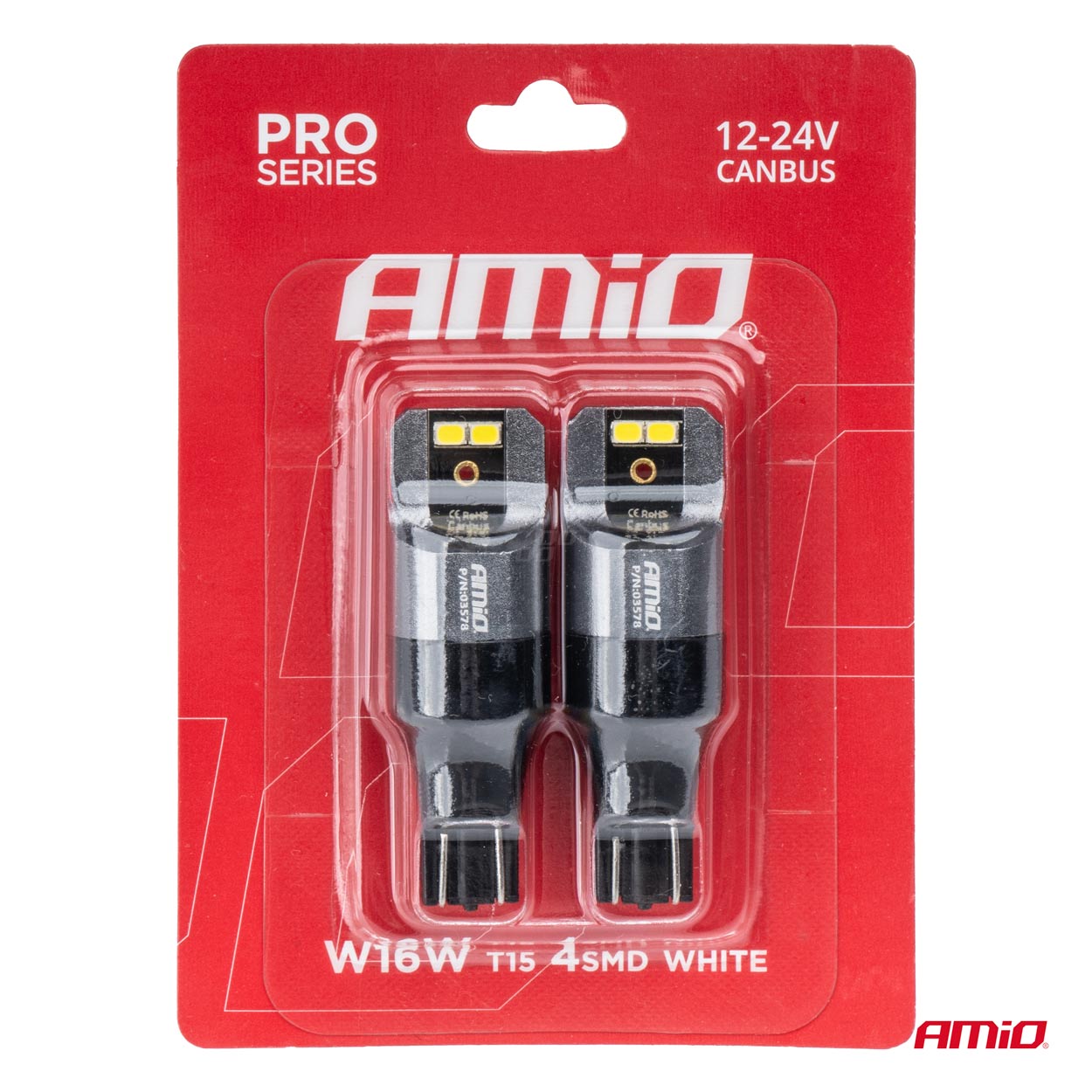 Packung mit 2 LED W16W T15 CANBUS-Lampen