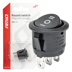 Oval ON-OFF-ON vippekontakt 6 A/230 V