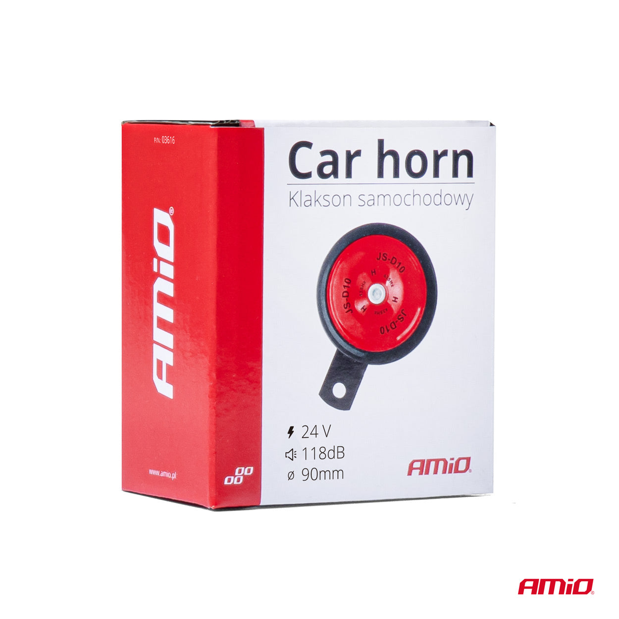 24V horn med 118 dB lydniveau