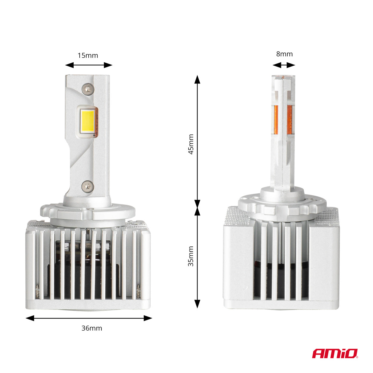 LED-forlygter med 6000K farvetemperatur
