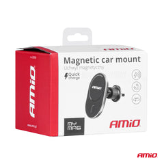Magnetisk Qi-mobilholder til bil med 360 graders justering