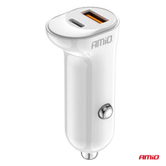 USB-billader med to USB-porte til bilens 12-24 V-udtag