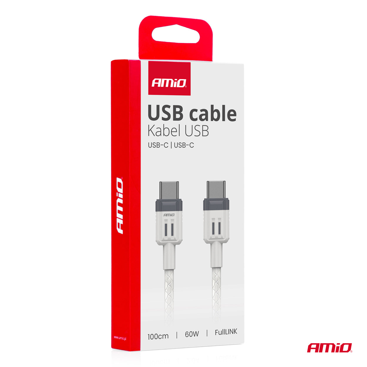 USB-C til USB-C-kabel til opladning og dataoverførsel