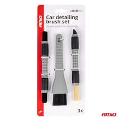 Børstesæt til rengøring af bilens detaljer