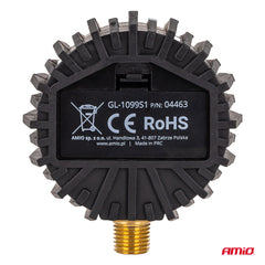 Dæktryksmanometer med gummibeskyttelse