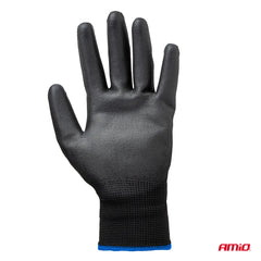 Sæt med PU-sikkerhedshandsker i størrelse 9