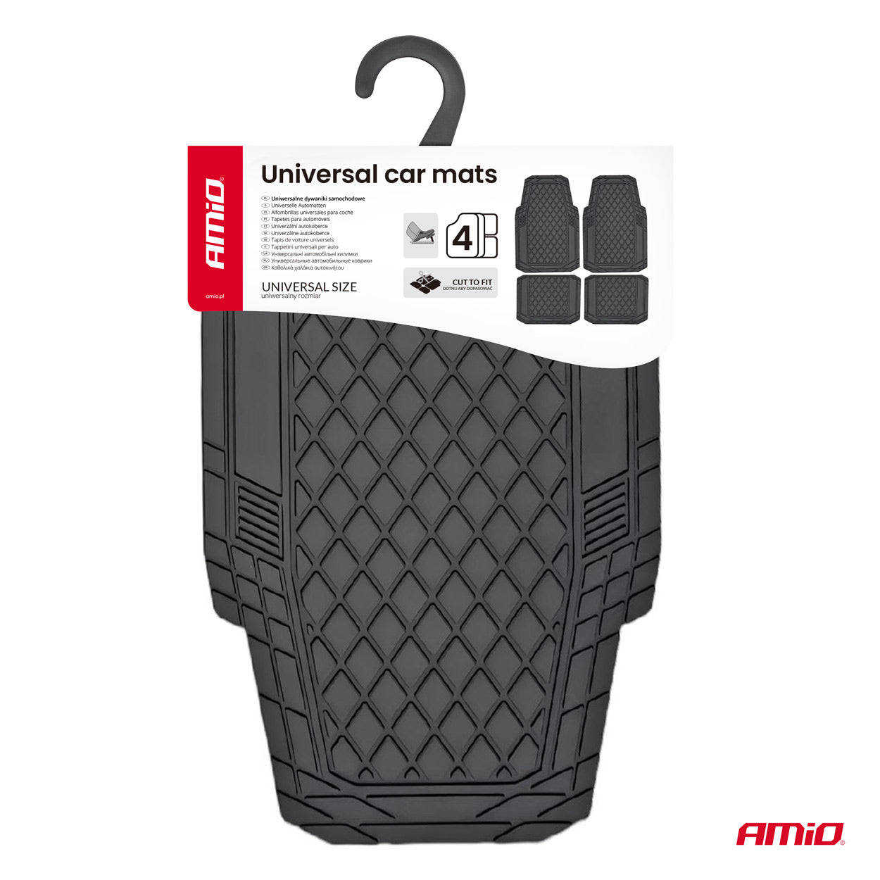 Universelle schwarze PVC-Automatte CM-03