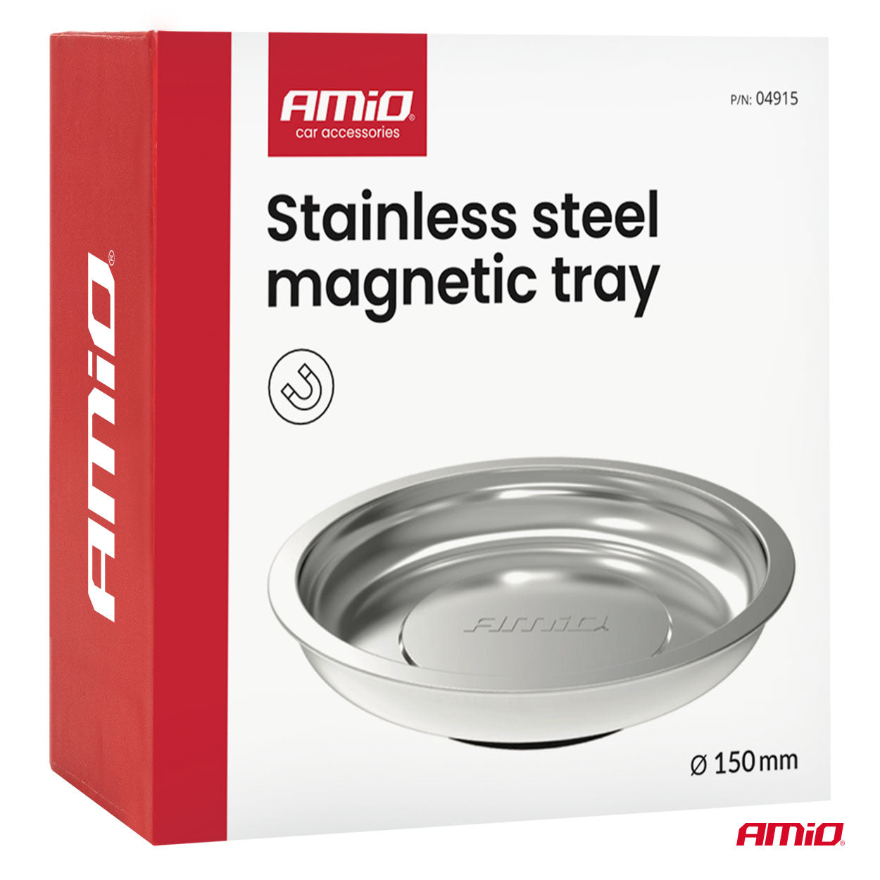 Magnetische Stahlschale für Kleinteile in der Werkstatt