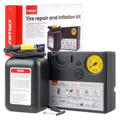 Reifenreparaturset mit 12V-Kompressor