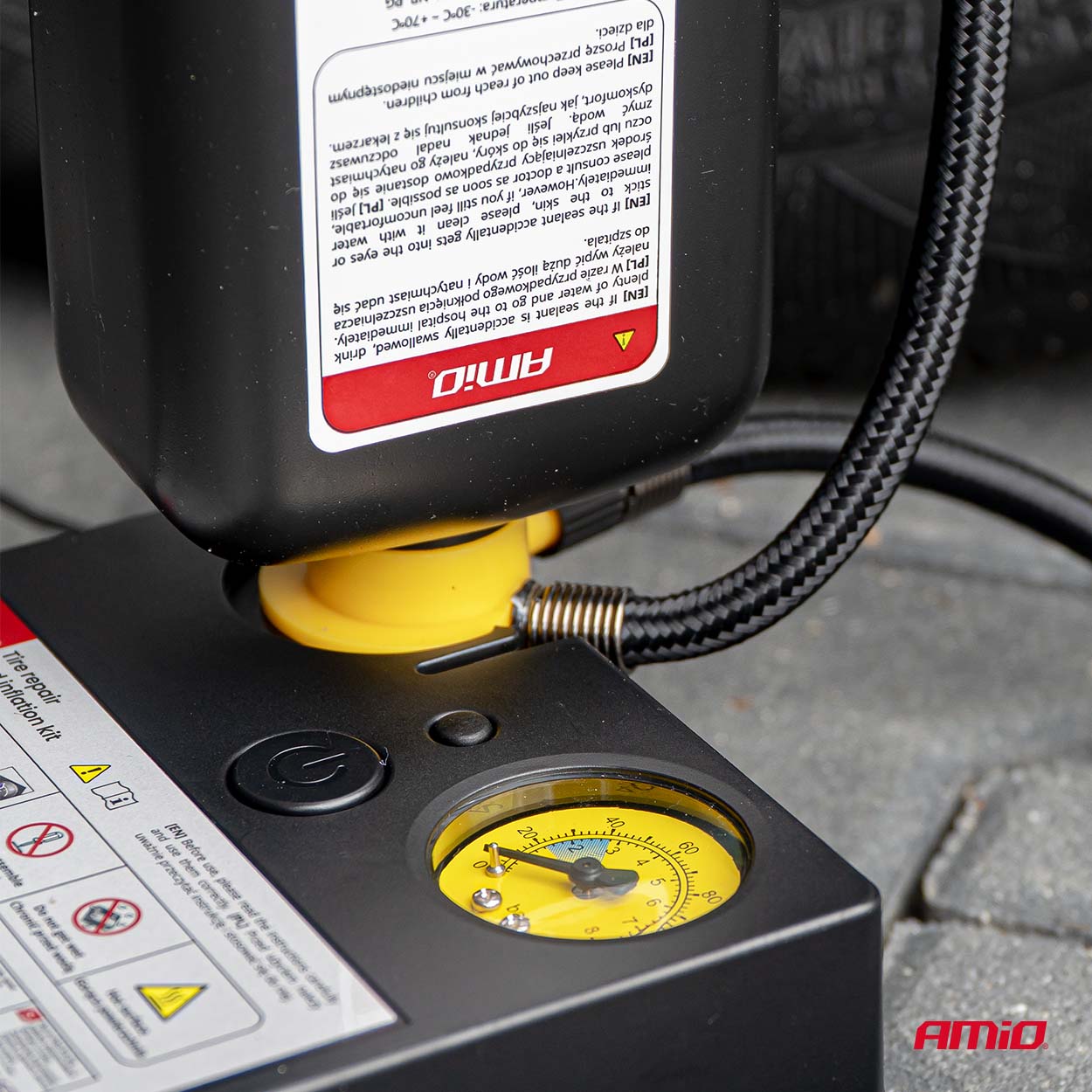 Kompaktes Reifenreparaturset fürs Auto