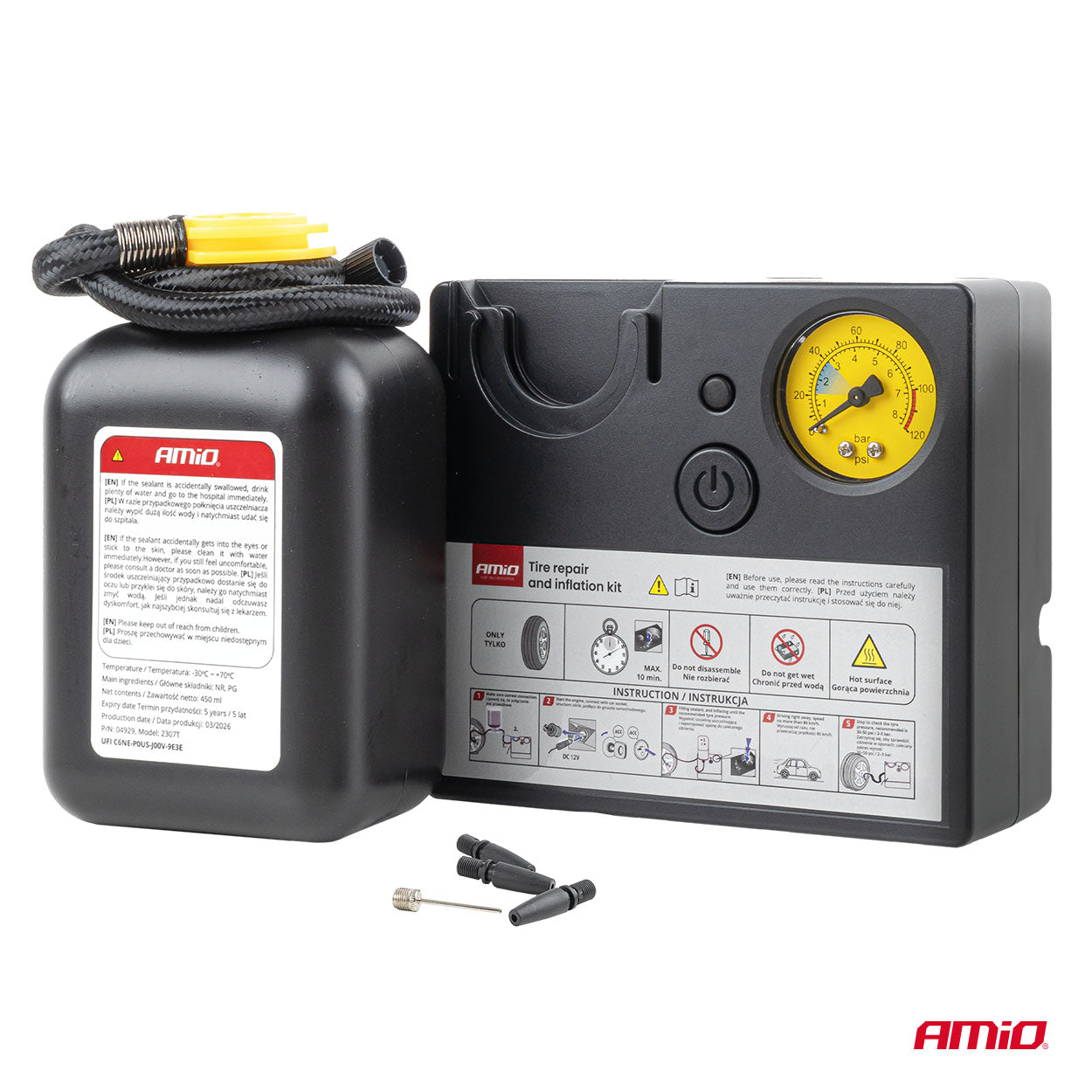 Kompressor zur Reparatur und zum Aufpumpen von Autoreifen