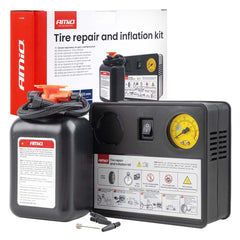 Reifenreparatur- und Pumpen-Kit mit 12-V-Kompressor und 31-mm-Zylinder