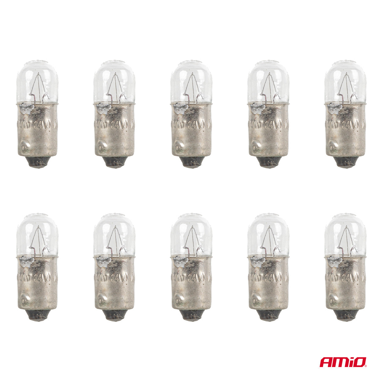 Halogenlampen mit BA9S-Sockel im 10er-Set