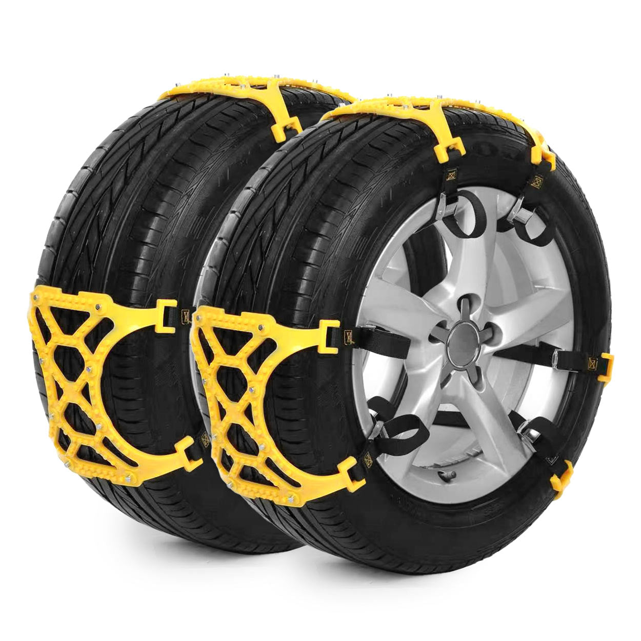 Set mit 6 Antirutschbändern für Autoreifen