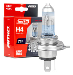 H4-Halogenlampen 24 V 75/70 W LumiTec LIMITED +120% DUO