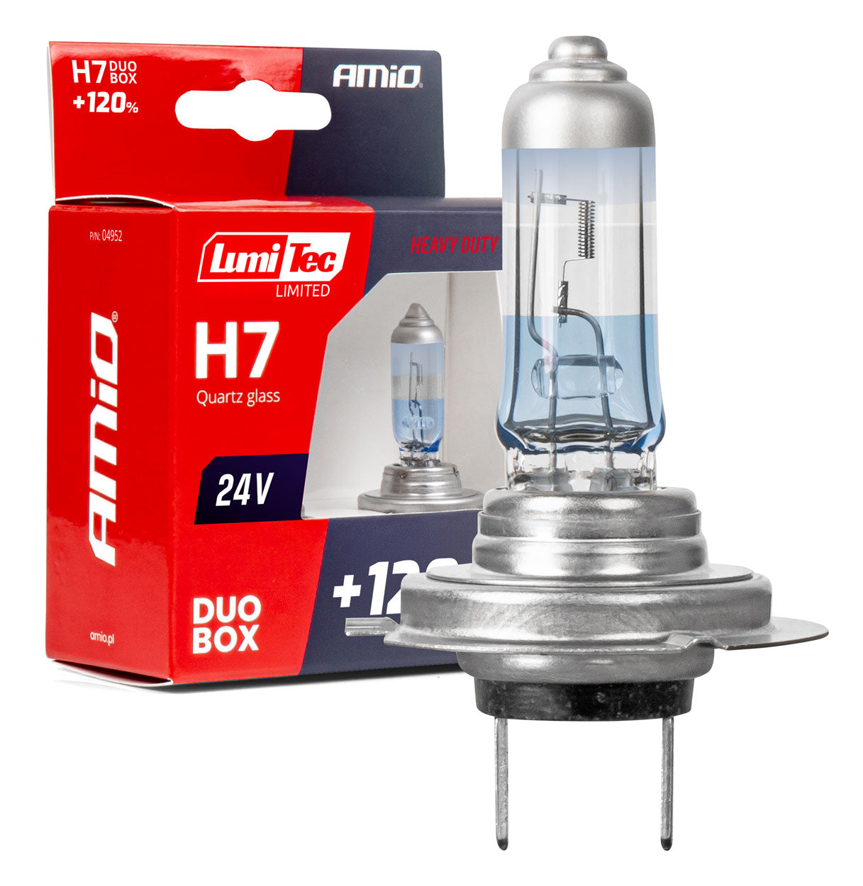 H7 Halogenlampen 24V 70W LumiTec LIMITED +120% DUO
