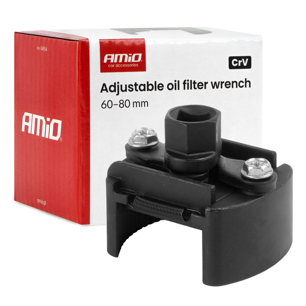 Verstellbarer Ölfilterschlüssel aus CrV-Stahl für Ölfilter von 60–80 mm