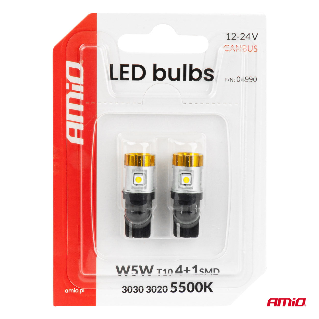 T10 LED-Lampe mit weißer Beleuchtung für Fahrzeuge