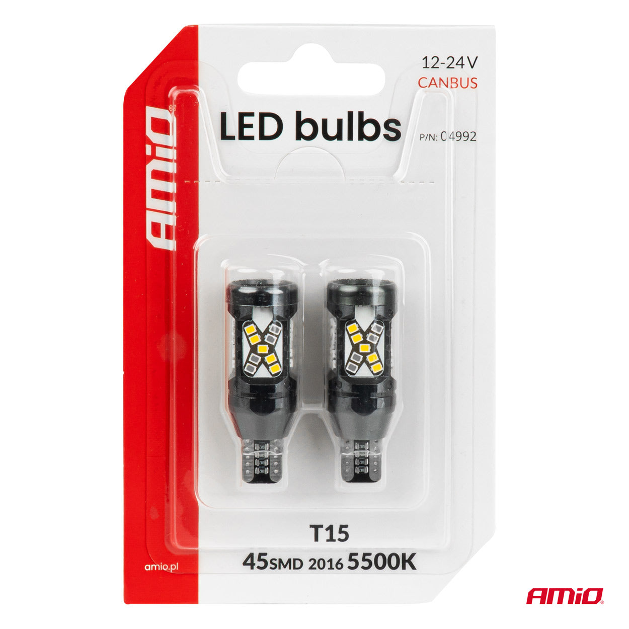 T15 LED-Lampe mit 45 SMD-LEDs