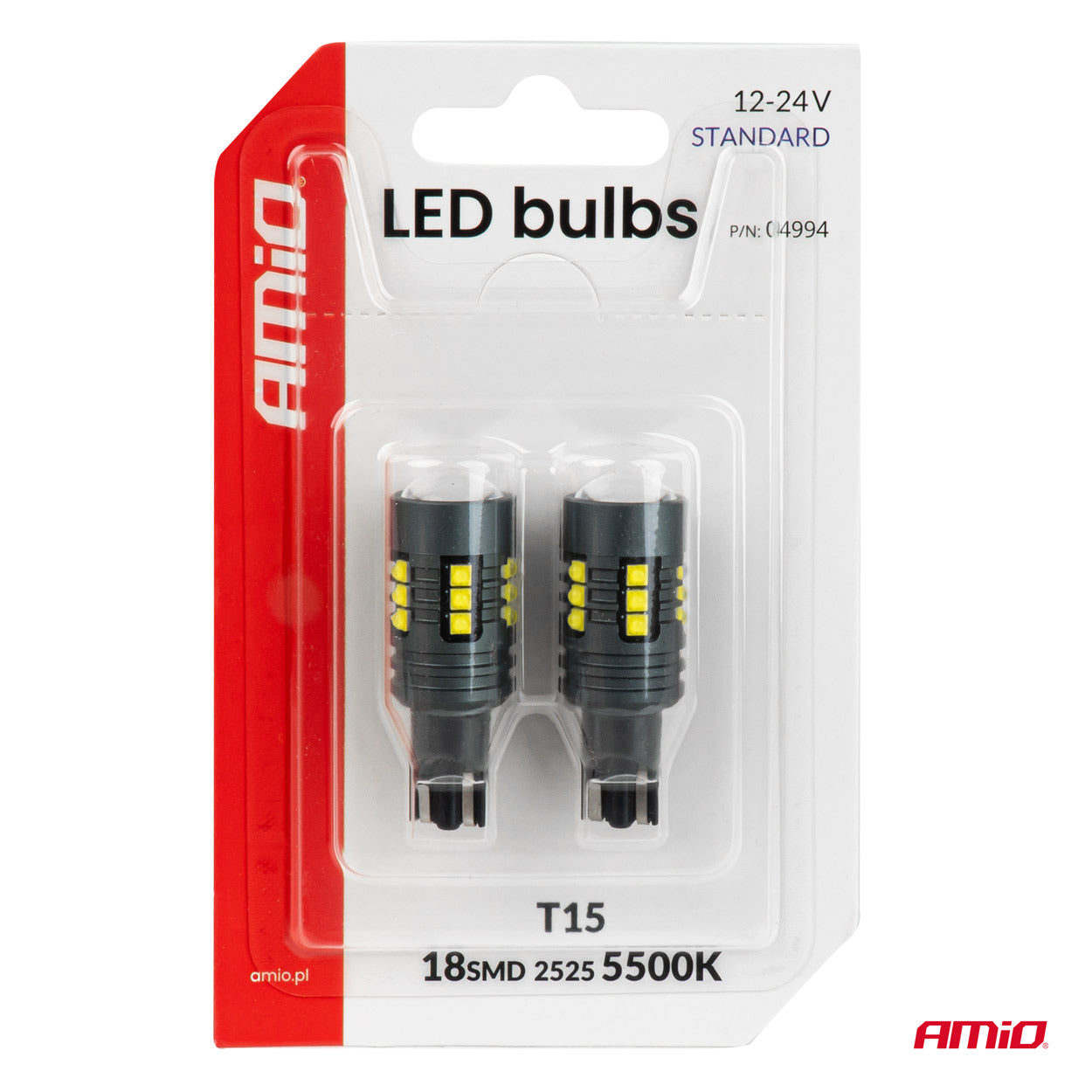 T15-LED-Lampe mit 18 SMD-2525-LEDs