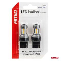 Orange 12/24-V-LED-Lampe für 7440-Sockel
