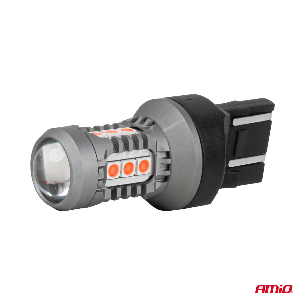 Rote 12/24-V-LED-Lampe mit 7443-Sockel