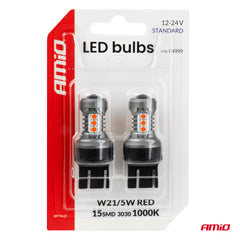 7443 W21/5W LED-Lampe mit 15 SMD-3030-LEDs