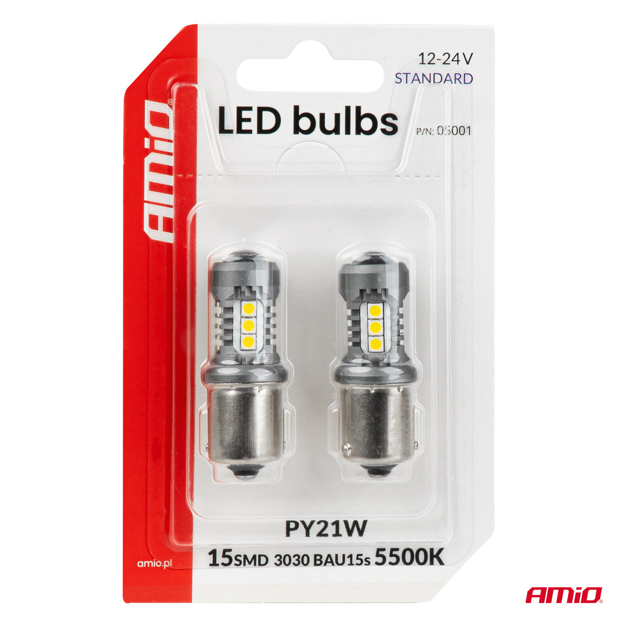 LED-Lampe mit BAU15S/PY21W-Sockel für die Fahrzeugbeleuchtung