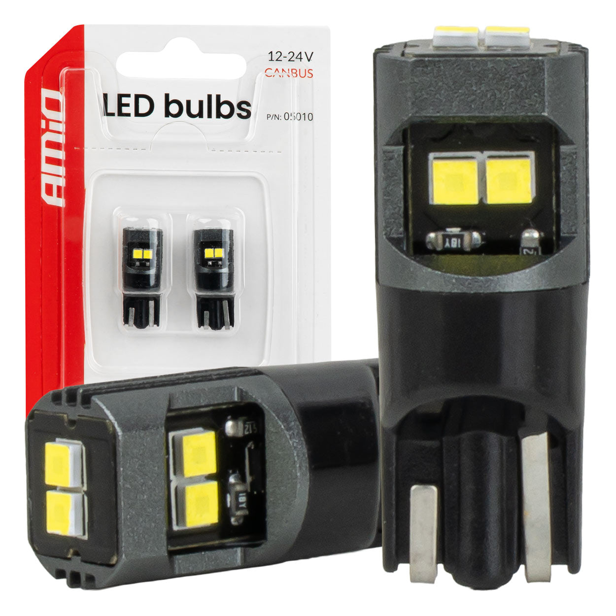 T10-LED-Lampe mit CANBUS, weißem Licht und 12/24 V