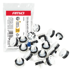 Polsterclips mit Gummidichtung, 20 mm und 9 mm, 20 Stk.