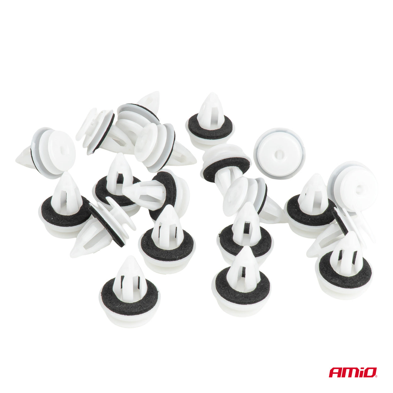 Set mit 20 Türclips mit Gummidichtung