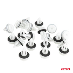 Set mit 20 Türclips mit Gummidichtung