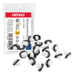 Zierleistenclips mit Gummidichtung 8 x 17 mm