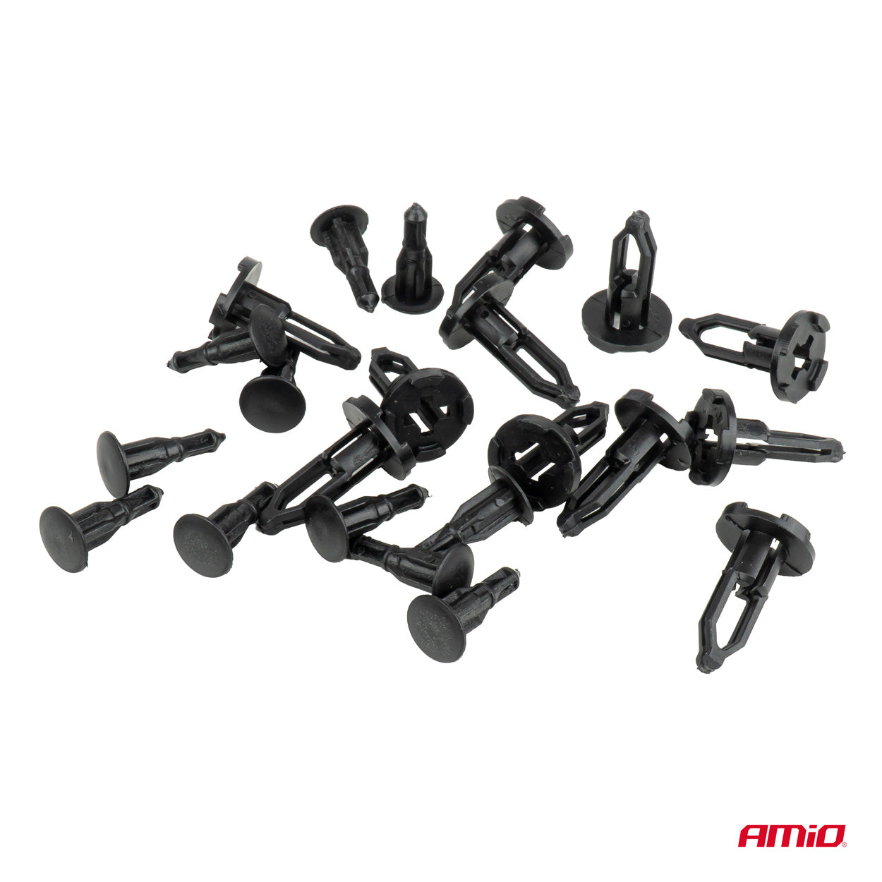 Spreizclips für Fahrzeugteile mit 28 mm Länge und 9 mm Durchmesser