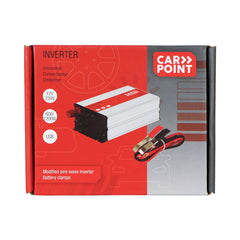 Carpoint Wechselrichter 12V-230V 600W mit Batterieklemmen 